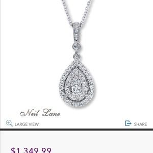 Neil Lane Pear Diamond Necklace